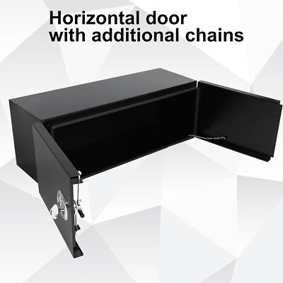 #ad #ad 48quot; x 18quot; x 18quot; Steel Underbody Tool Box W Barn Door Heavy Duty Truck Black $345.99