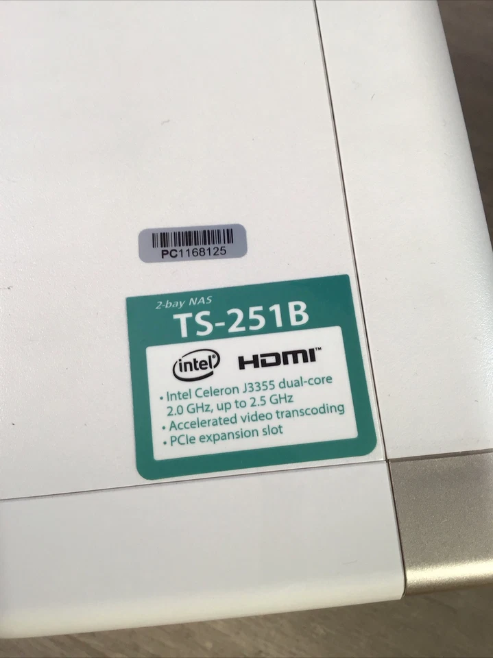 QNAP TS-251B 2 Bay Storage/Media NAS 6TB (8GB RAM)  Celeron J3355 - Image 2 of 4