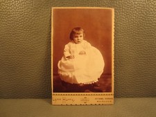 Victorian Antique Cabinet Card Photo of a Baby Girl, Infant, Child