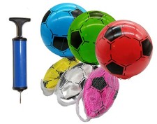 4x Kinderball Ø 20 cm Fussball + Ballpumpe K...