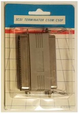 SCSI Terminator - 50 Pin Passive Pass Through Male Female C50M/C50F
