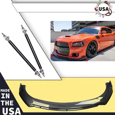 4Pcs Front Bumper Lip Splitter Spoiler Carbon Fiber For Chrysler 300