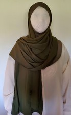Easy new wrap hijab with neck cover beige marron gray black