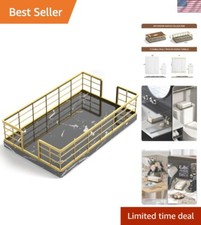 Artistic Marble Guest Towel Tray - Stylishly Organize Your Bathroom Essentials