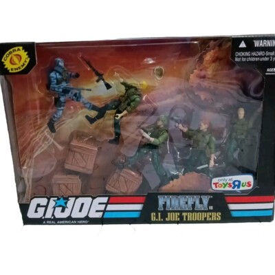 GI JOE TOYS R US EXCLUSIVE FIREFLY vs GI JOE TROOPERS Box Set  NIB RARE!