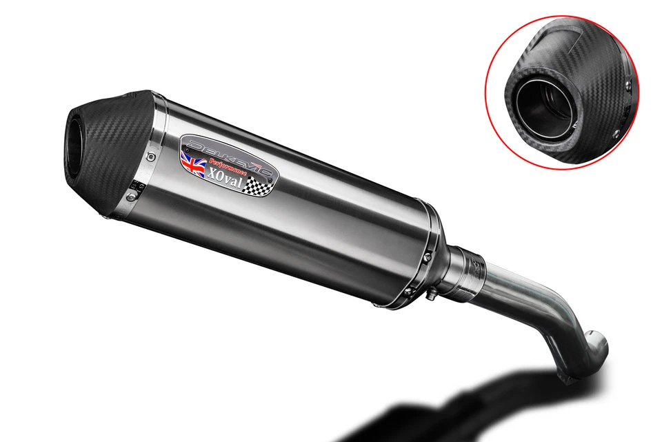 Kit silenciador escape acero inoxidable XOval 13,5" Honda VFR800 Interceptor 98-01 Slip On Foto 2 de 4