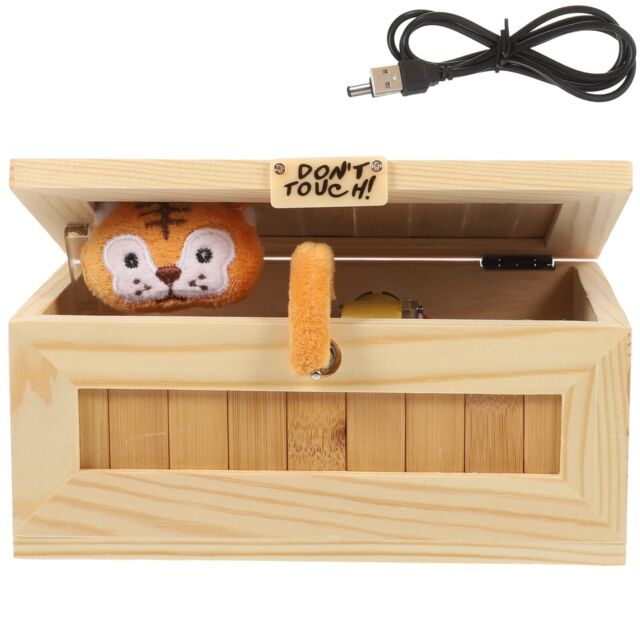 jojofuny Wood Box Toy Dont Touch Useless Box Spoof Toy Pointless Box Fun ...