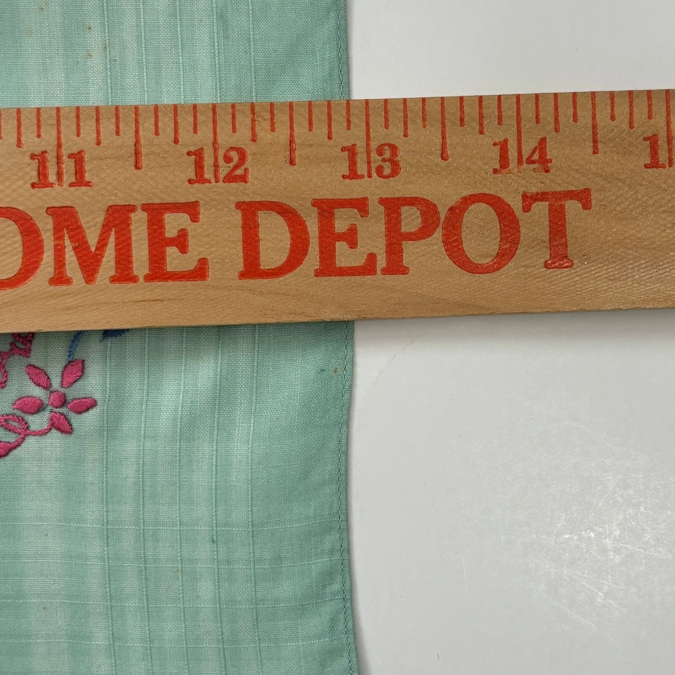 Embroidered Green RICORDO Bridesmaid Handkerchief Wedding Cottagecore Vintage - Image 4 of 4