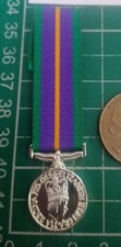 9. QEII Accumulated Capaign Service Medal Miniature Size Copy.