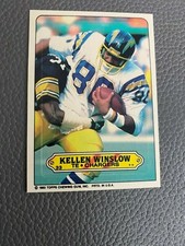 1983 Topps Football Sticker #33 Kellen Winslow Chargers 