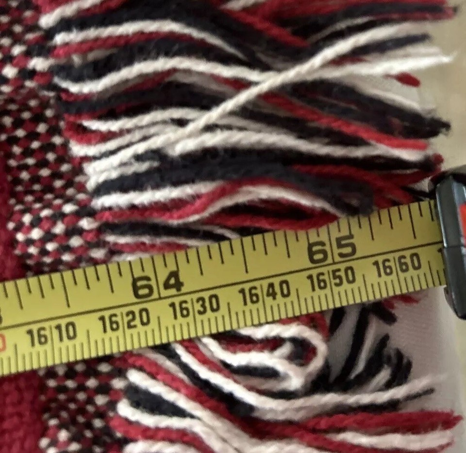 VTG Tapestry Christmas Fringe Throw In The Spirit Of Giving. 48x 66 eBay