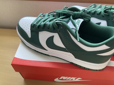 NIKE DUNK LOW RETRO Green and White US SIZE8 26cm From Japan | eBay