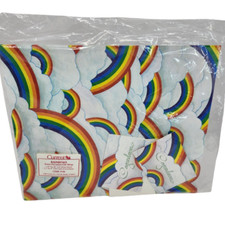 VINTAGE 1981 CURRENT RAINBOWS HOLIDAY GIFT WRAP  CARDS NOS IN ORIGINAL PACKAGE