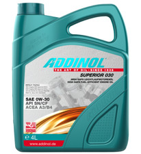 ADDINOL Superior 030 SAE 0W-30 Motoröl Mercedes Renault Volvo VW- 4L Kanister ADDINOL Superior 030 SAE 0W-30 Motoröl Mercedes Renault Volvo VW- 4L Kanister