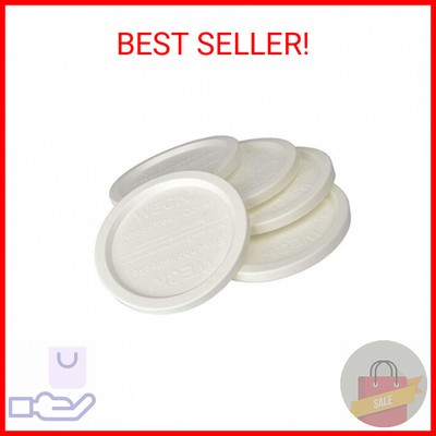 Weck Large JAR 5 Pack Keep Fresh Plastic LIDS, 5 Pack (Large = 4'', 100mm Opening