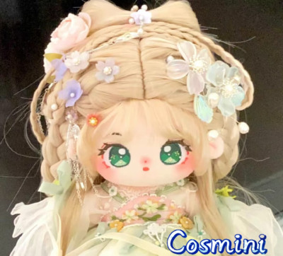 No attributes Moon Girl Long Hair 20cm Plush Doll Dress up Stuffed Toy Anime