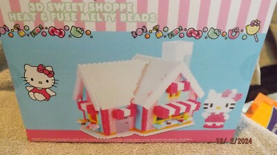Hello Kitty 3D Sweet Shoppe Heat & Fuse Melty Beads Set--NIB