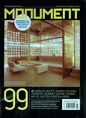 MONUMENT #99 ROBERT STONE Fergus Scott TERROIR Robin Boyd ARCHITECTURE @New@
