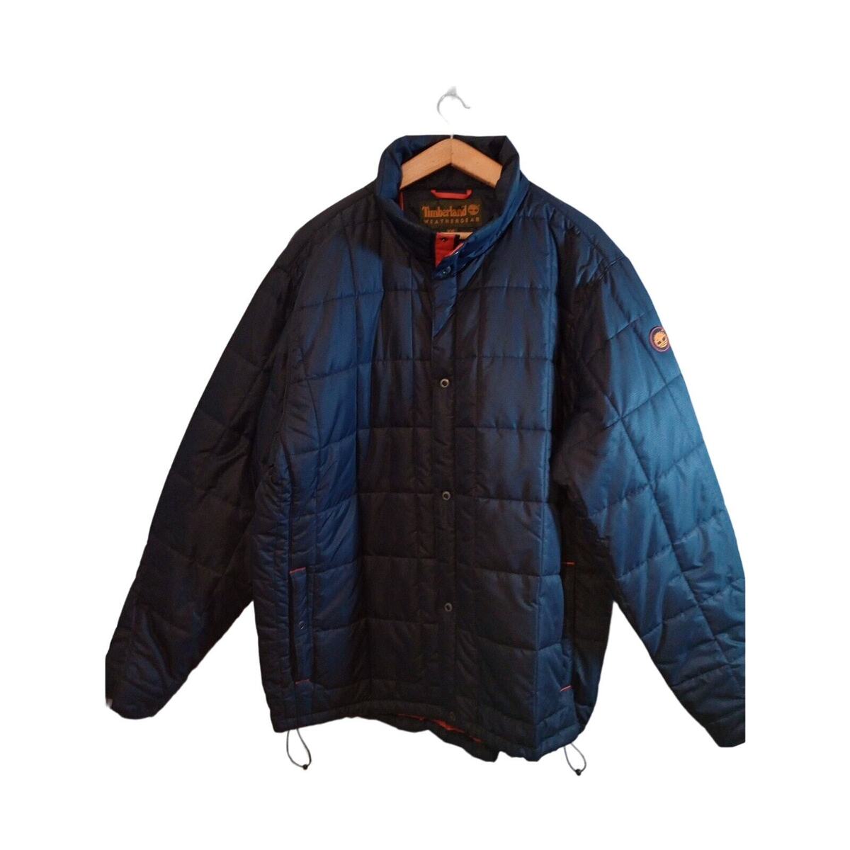 Timberland Weathergear Men's Puffer Jacket XXL Navy Blue Red Timberland Weathergear Men's Puffer Jacket XXL Navy Blue Red