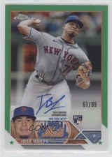 2023 Topps Chrome Update Auto Green Refractor 61/99 Jose Butto #RA-JBU Auto b6y