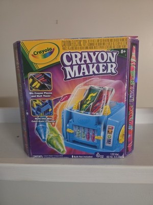Vintage 2009 Crayola Crayon Maker Model 03-9000 Color-Swirl Melter Open Box New