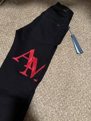 amiri jeans size 28 staggered logo new season pair