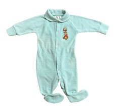 Vintage Disney Baby Winnie the Pooh Full Snap One Piece Footie Pajamas 3-6M