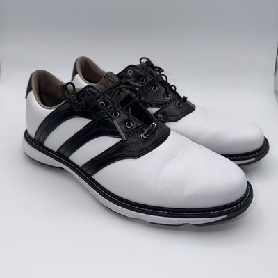 Adidas MC87 Z-Traxion Spikeless Golf Shoes Black White Mens Size 11 Used