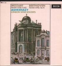 SXL6252 Vladimir Ashkenazy Mozart / Beethoven Quintet In E Flat LP vinyl UK