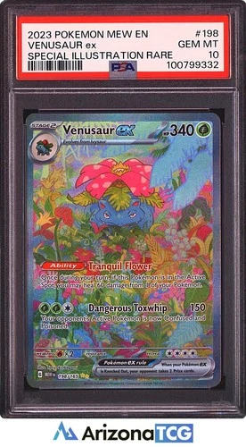 Pokemon 2023 Venusaur ex 198/165 Full Art SIR 151 GEM MINT PSA 10
