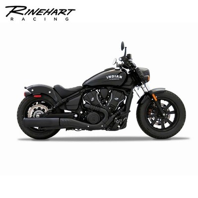 Rinehart DBX45 4.5in Black Slip-On Muffler Exhaust For 2025 2026 Indian Scout