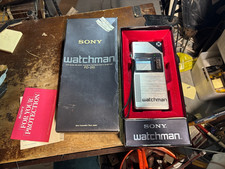 De colección Sony Watchman FD-210 Probado FUNCIONA CON OB y Papeleo Japón Ejemplo Limpio