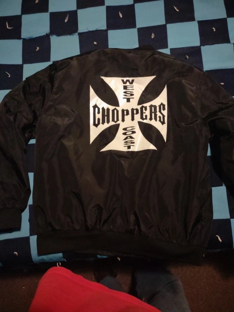 ジャケット・アウター 90s westcoastchoppers racing jacket Vintage Jesse James West Coast Choppers Jacket Mens 2XL Blue
