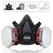 6200 Half Face Gas Mask Cover Painting Spraying Respirator Work Facepiece Black