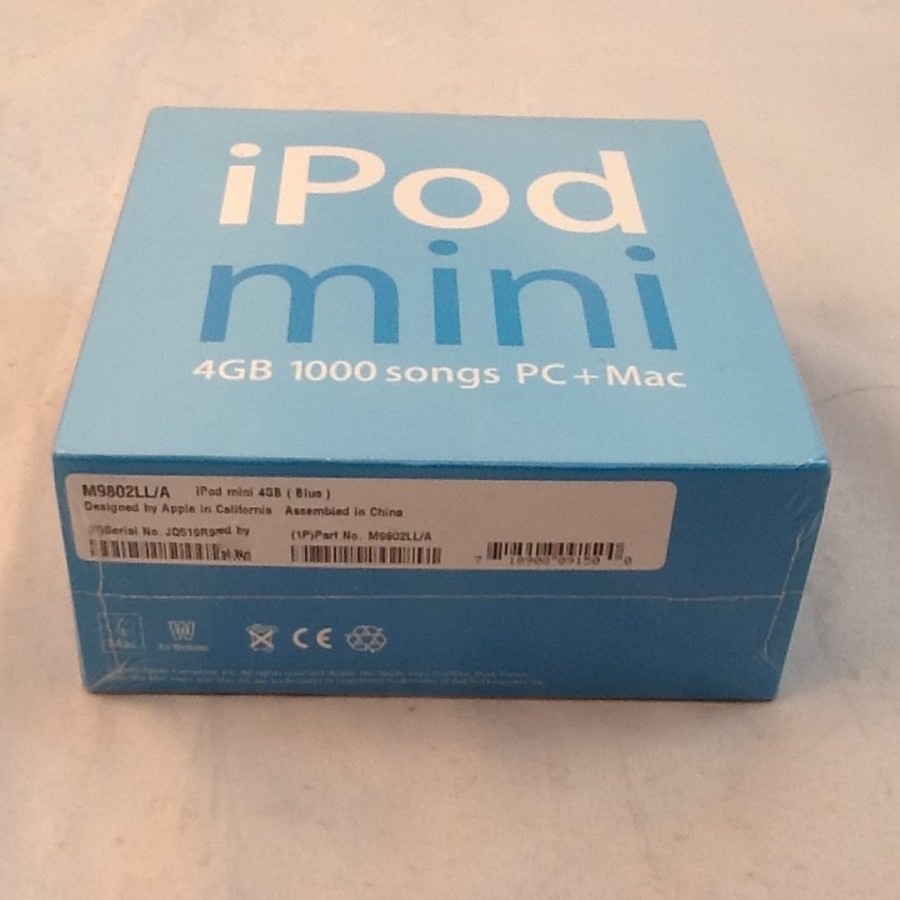 希少 iPod mini 4GB ブルー 未開封 Apple iPod® mini 4GB (Blue) Portable MP3 player (Blue) at Crutchfield