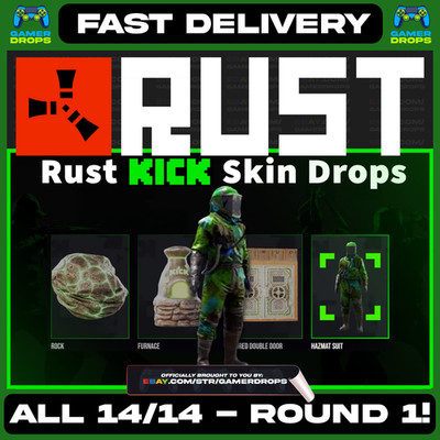RUST KICK DROPS - ALL 14/14 ROUND 1 DROPS! ALL SKIN - RARE HAZMAT SKIN ...