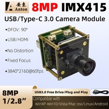 IMX415 8MP USB3.0 Type-C HDMI Dual Output 60FPS H.264 HD Camera Module PC Indus
