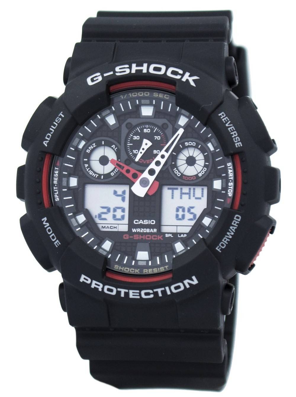 Orologio da uomo Casio G-Shock con indicatore di velocit� GA-100-1A4