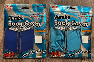 Lot of 2 Stretchy Jumbo Book Covers- NIP