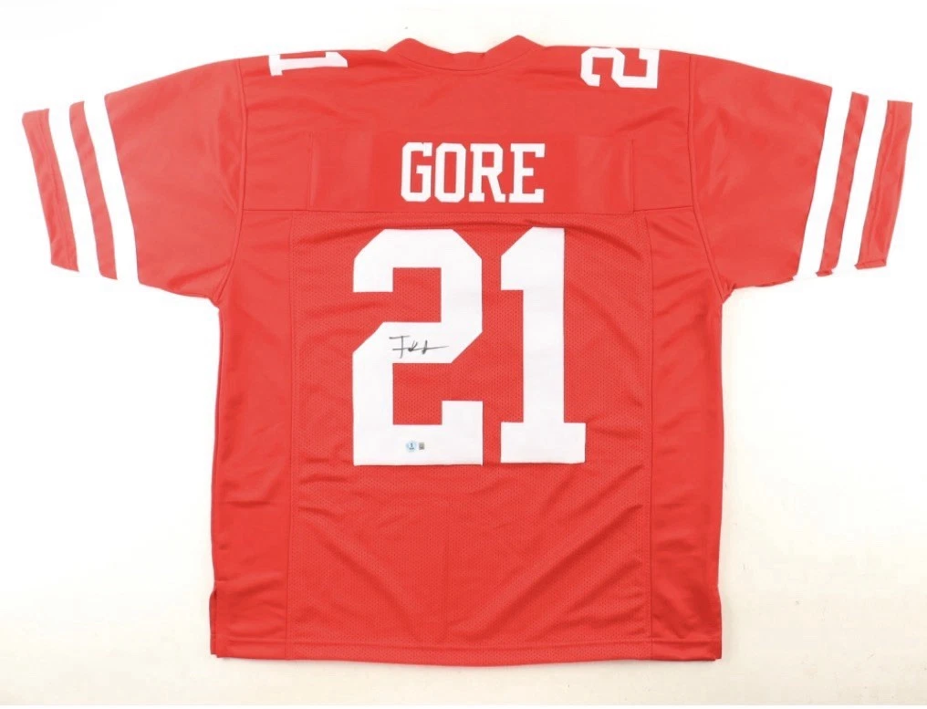 NFL フランク・ゴア　サイン入りユニホーム　SF 49ers Frank Gore San Francisco 49ers NFL Original Autographed Items for