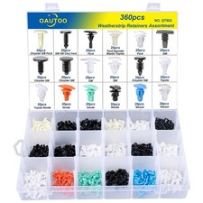 360pcs Weatherstrip Retainer Clips Quick-Select Kit Assortment for Ford GM Ch...