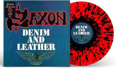 SAXON - Denim And Leather - ltd. splatter Vinyl LP - Anniversary Edition - NEU