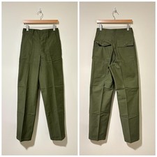 NOS 70s vintage military U.S. Army og-107 baker pants size 30 443728