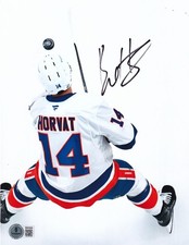 BO HORVAT signed (NEW YORK ISLANDERS) Hockey 8X10 photo BECKETT BAS BW54555