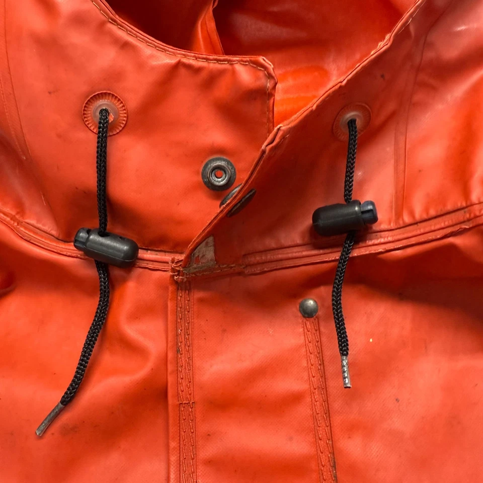 Guy Cotton Fishing Rain Jacket Orange L/XL - Image 4 of 4