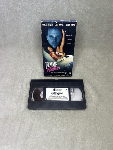 Femme Fatale (VHS, 1991) VHTF Colin Firth Billy Zane - Tested No Mold - Picture 3 of 4