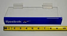 Reebok® Clear Acrylic Shoe Slatwall Display Shelf, 10" X 3-3/4"