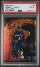 1997 FINEST W/COATING #205 CALBERT CHEANEY PSA 10