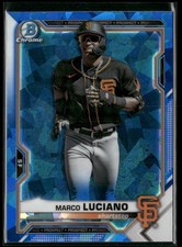 Marco Luciano 2021 Bowman Chrome Sapphire Edition #BCP-229 San Francisco Giants