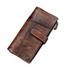 Portefeuille/porte-cartes/porte-cartes - fait main - cuir véritable - carte...